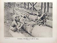 113 Snij en beeldhouwwerk in hout Borneo